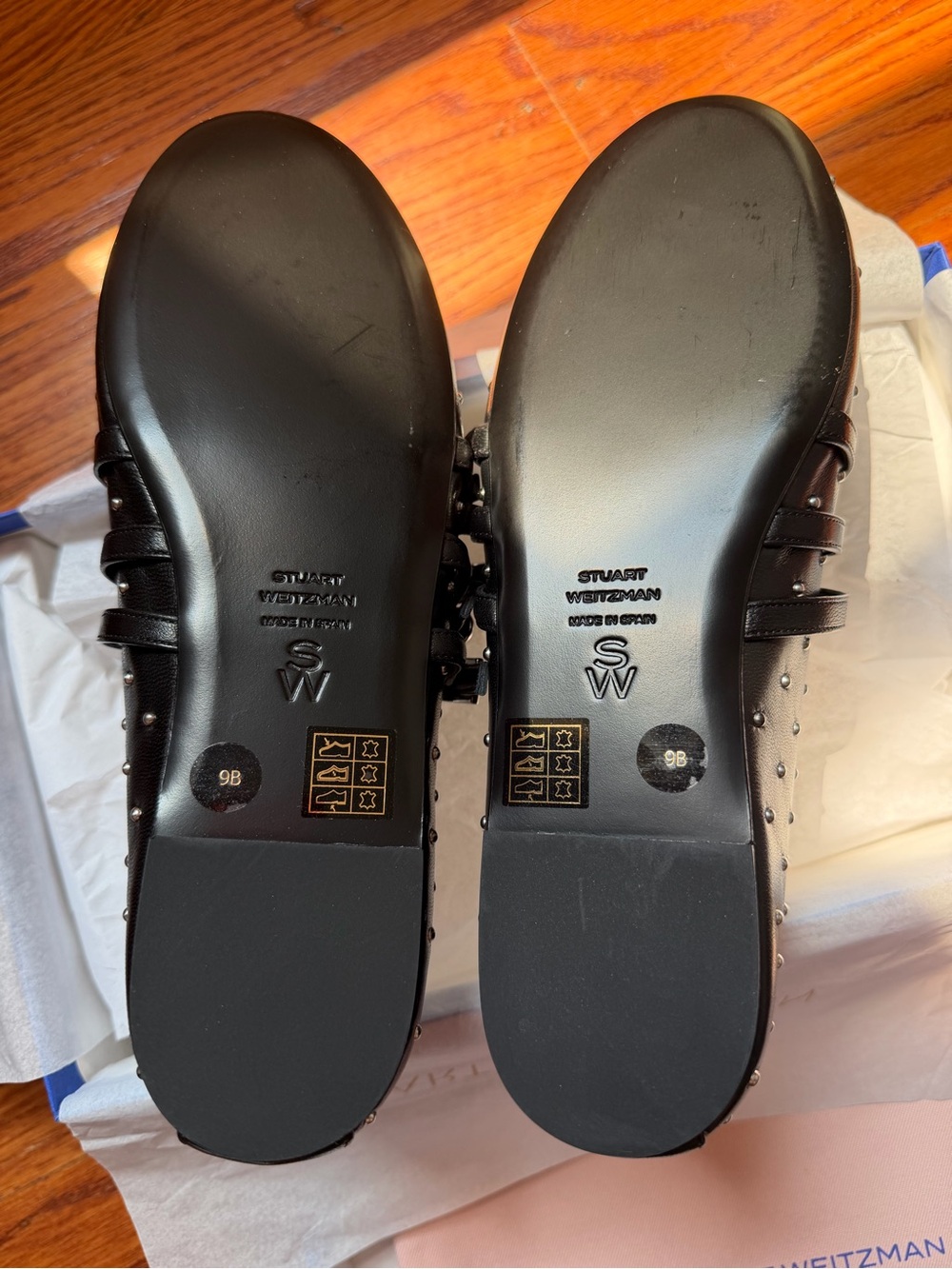 NWT Stuart Weitzman Sostud Mary Jane Ballet Flat / Size 9 - Picture 6 of 10